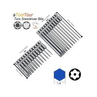 Juego De Destornilladores Magnéticos Torx Extra Largo 100/50mm Seguridad Anti-Robo Punta De Estrella Para Herramienta Rotativa Material De Alta Carbono - details 0