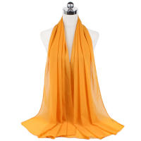 Nueva Elegante Bufanda De Mujer 2023 Modesta En Chiffón Sólido Tamaño Grande Abrazadora Para Cabeza Y Cuello Protección Solar Estilo Fashion - details 75