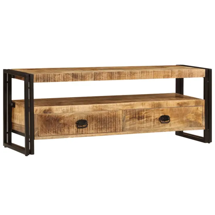 Mueble para TV madera maciza de mango 120x35x45 cm - 1