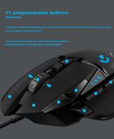 Logitech G502 HERO Cable juego ratón e-sports comiendo pollo ratón mecánico luz RGB se puede equilibrar para comer pollo Macro Prog - details 6