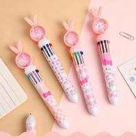 4pcs Rotulador De Punto De Sello 0.5mm De Colores Kawaii Para Niñas Con Orejas De Conejo Rosa Estudiantes Suministros Escolares Y De Oficina Coreanas De Estación De Trabajo - details 2