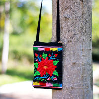 Bolso Bandolera De Estilo Étnico Vintage Para Mujer Con Bordado Pequeño Monedero Y Bolsillo Para Teléfono Móvil De 6.1 Pulgadas - details 12