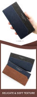 Cartera larga para hombre MenBense con costuras informales, diseño esmerilado, para documentos de mano, cartera de mano con múltiples tarjetas - details 2