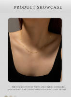 Collar De Zirconia Redonda En Plata De Ley 925 Y Oro Para Mujer Joyería Clásica De Lujo Accesorio De Encanto Para Boda - details 5