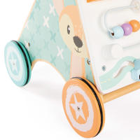 WOOMAX - Andador madera para bebés, carrito andador, 29,5x33x47 cm, juguetes de madera para bebés, incluye actividades, espejo, figuras interactivas, madera FSC, juguete multisensorial, juguetes infantiles, juegos para niños de 1 año - details 5