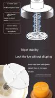 Small Ice Shaver Manual Portable Hand-cranked Kitchen Tool for Household Use Ice Crusher for Milkshakes And Smoothies PP Material - details 1