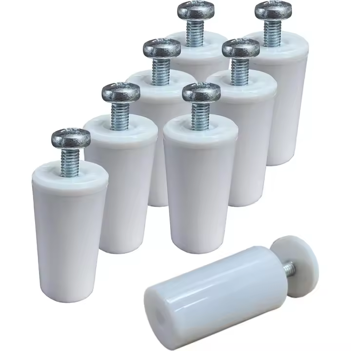 C.A - Topes persianas blanco 40 y 60mm a elegir, topes para persianas de color blanco, tope para persiana corto y largo color blanco/beige fácil instalación, topes persiana exterior - 1