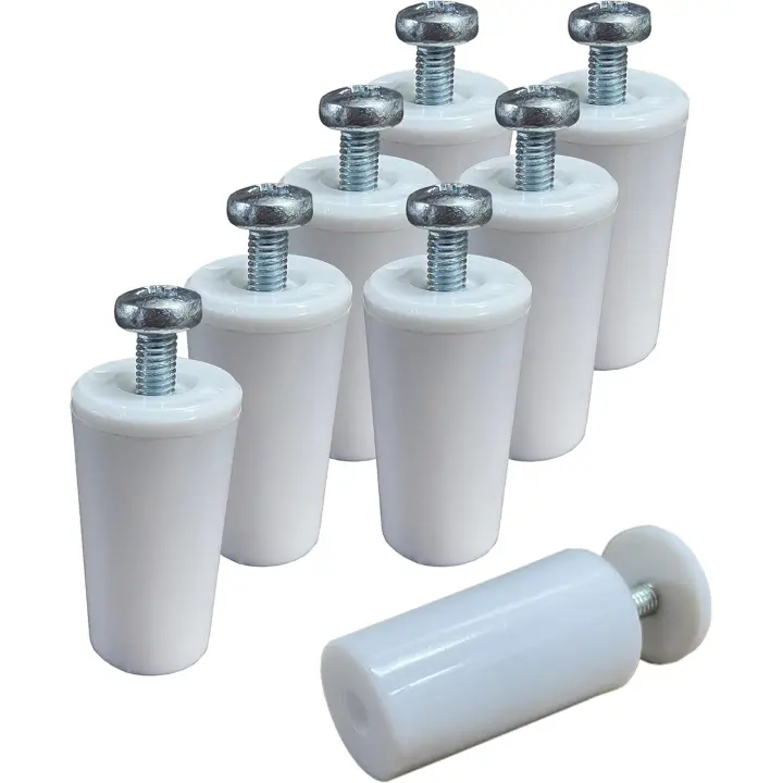 C.A - Topes persianas blanco 40 y 60mm a elegir, topes para persianas de color blanco, tope para persiana corto y largo color blanco/beige fácil instalación, topes persiana exterior - 1