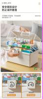 Caja De Medicamentos Grande Capacidad Multi Capa Caja De Almacenamiento Para El Hogar Kit De Primeros Auxilios Portátil Caja Médica Ecológica - details 7