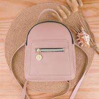 Mochila Mini Para Mujer De Cuero PU Multifuncional Bandolera Pequeña Color Sólido Fresco Bolsa De Hombro Para Teléfono Móvil - details 21