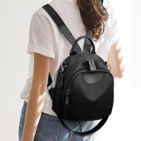 Mochila De Moda Para Mujer En Tela Oxford Gran Capacidad Casual Para Viajes Bolsa Escolar Con Cierre De Cremallera - details 1