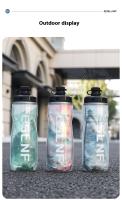 Botella De Agua Para Bicicleta ENLISF 610ml Deporte Squeeze Doble Capa Fría Para Exterior Fitness Bebida Ciclismo - details 14