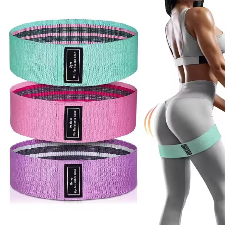 Elasticas Musculacion Antideslizantes,3 NIVeles de Ejercicios para Glutes, Cadera, Piernes, Yoga, Pilates - 1