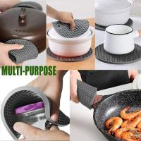 4PCS Almohadillas De Silicona Para Hot Pot Tapete Antideslizante Resistente Al Calor Herramientas De Cocina Duraderas Trivets - details 5