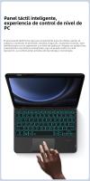 Funda De Teclado Para Samsung Galaxy Tab A9 plus S8 S9 S10 plus S7 S9 FE+ S10FE A8 S6 Lite Cubierta Mágica Compatible Con Varias Versiones De Tabla - details 3