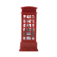 1Pc Teléfono Rojo Navideño Con Luz Y Decoración De Santa Figura De Globito Navideño Temático Iluminado Para Decoración De Navidad - details 6