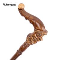 Bastón De Madera Marrón De Santa Claus Para Cosplay Y Fiestas De Halloween Bastón De Moda Con Punta De Goma 96cm - details 8