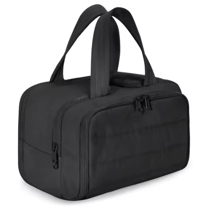Bolsa de artículos de tocador de viaje, ligera, grande, de apertura ancha, bolsa de cosméticos esponjosa, bolsa de almacenamiento, juego de artículos de tocador de viaje - 1