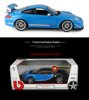 Modelo De Coche De Colección Bruago 1:18 Porsche 911 GT3 Blanco Azul En Metal Para Decoración Y Regalo Para Hombres - details 9