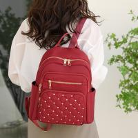 Mochila Vintage Clásica De Nylon Para Mujer Bolsa De Viaje Casual Solida Gran Capacidad Para Escuela Y Universidad Mochila Para Niñas - details 3