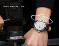 Reloj De Pulsera De Cuarzo NAVIFORCE Militar Deportivo Para Hombres Con Mostrador De Fecha Y Luz Táctil Resistente Al Agua De Cuero Reloj De Moda Casual - details 3