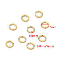 100pcs Anillos De Salto De Acero Inoxidable Con Pintura De Oro Real Para Suministros De Joyería DIY Accesorios Para Collares - details 4