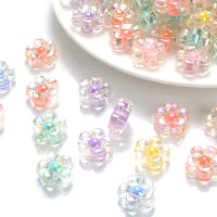 30/100/200Pcs Cuentas De Acrílico Para Joyería Espaciadoras Estrella Flor Para Hacer Pulseras Collares Suministros DIY Para Niñas - details 13