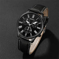 Set De Reloj De Cuero Para Parejas MSCXDK 2PCS Reloj De Pulsera De Cuarzo Para Mujer Estilo Casual Y Moda Dial Simple Montre Femme - details 2