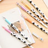 Esto Es Un Set De 12 Bolígrafos De Gel Coloridos Diamante Neutrales Kawaii Cow Para Escuela Y Oficina Regalos Para Amigos Y Estudiantes Suministros Escolares - details 1