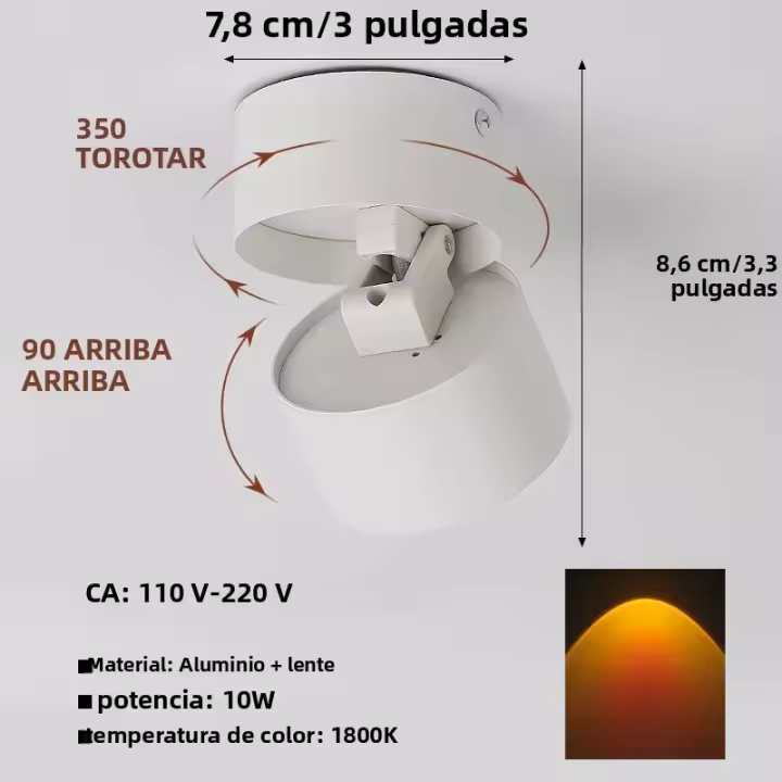 Lámpara De Techo Recubierta De LED Downlight Spot Luz De Solado COB Para Decoración De Hogar Sala De Estar Pasillo AC 110V-220V - 1