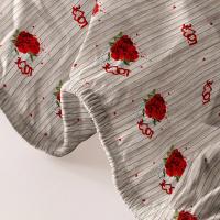 Sábana Moderna Y Sencilla Con Patrón De Corazones Y Flores En Vidrio Soplado Para Dormitorio Cobertor De Cama Con Estampado (Sin Fundas Para Almohadas) Material 100% Poliéster - details 5
