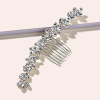 Peine Para El Cabello De Mujer Clásico Con Cristales Y Trenzado En Rotura De Rama De Bambú Para Estilizar El Cabello En Boda Y Accesorios De Moda - details 3