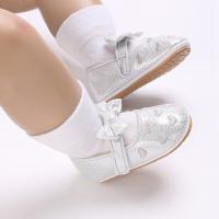 Zapatillas De Bebé Recién Nacido Para Niñas Oro Plata Corazón Suave Primera Caminadora Princesa Suela Dura Crib Shoes 0-18M - details 4