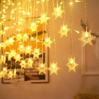 Luces LED De Navidad Con 8 Modos Garrafales EU Enchufe Decoración De Ventana De Escarcha Colgante De Navidad Para Jardín - details 7