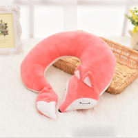 Cojín De Cuello En Forma De Zorro Lindo Y Cómodo De Algodón Suave Con Mascarilla Para Ojos Decorativo De Animal Estilo Wagon - details 12