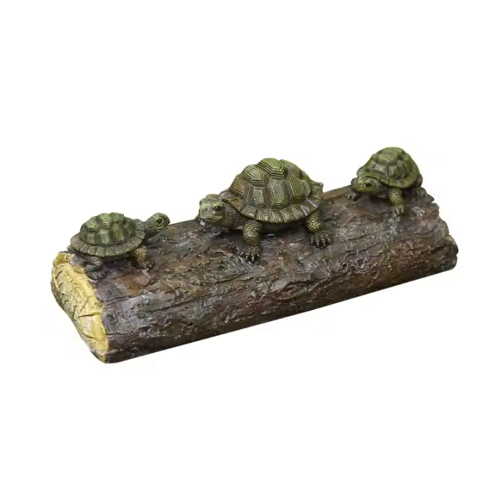 Ornamento De Tortuga Flotante En Agua Adorno Animal Para Jardín Estatua De Resina Decoración Para Piscina Patio Escritorio Oficina - 1