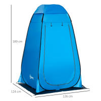 Outsunny Tienda de Ducha Instantánea Tienda de Privacidad Portátil con 1 Gancho Bolsillo Bolsa de Transporte y UV 20+ para Baño Vestuario Cambiador Inodoro 126x124x189 cm - details 2
