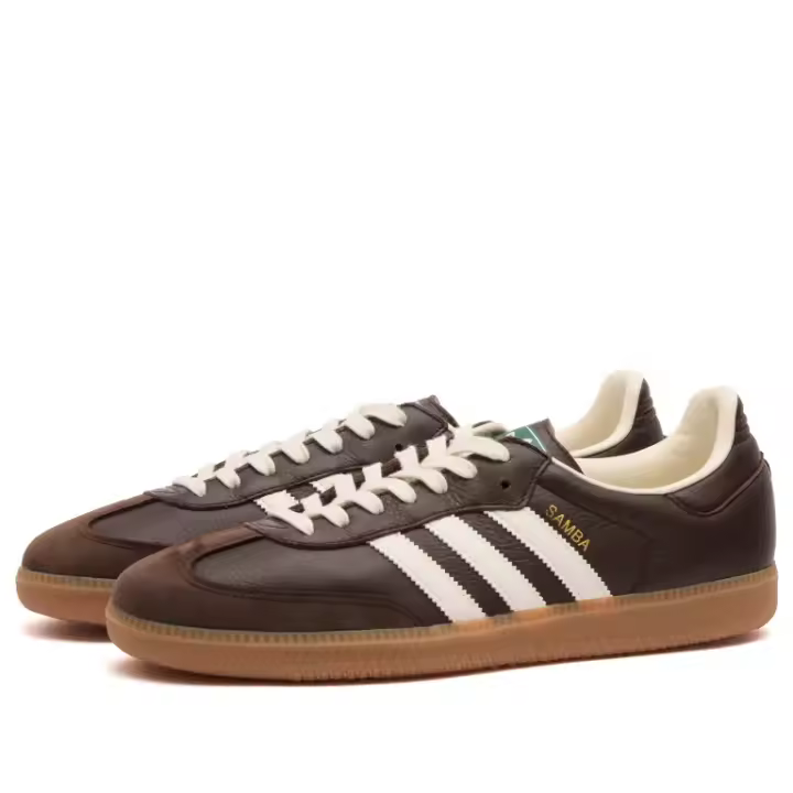 Adidas Samba OG JR0891 Dark Brown / Off White / Gum - 1