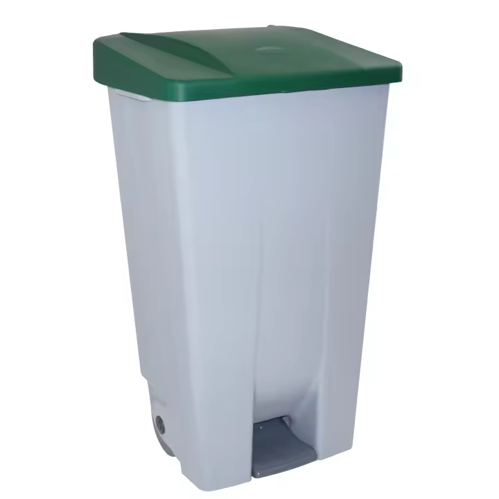 Denox Contenedor Selectivo 120 Litros con Tapa y Ruedas - 1