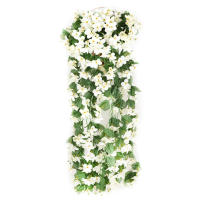 1PC Busto De Flores Artificiales Enredaderas 33.5 Pulgadas/85cm Decoración De Jardín Plantas Artificiales Colgantes Para Fiesta - details 0