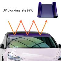 Película Solar Para Ventanas De Coche En Vinilo Autoadhesiva Cambio De Color Impermeable Protección UV Transmisión De Luz 15-80% Aislamiento Térmico 45% Reflectancia De Luz Visible 68% Universal Para Coches - details 1