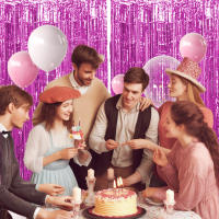 Juego De 1 Pieza De Cortina De Foil Dorado De 9.8 Pies Para Fondo De Fotografía De Cumpleaños Decoración De Fiesta Streamers De Aluminio - details 38