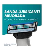 Gillette Mach3 Turbo Cuchillas de Repuesto Para Maquinilla de Afeitar Para Hombre Pack de 8 Unidades - details 2
