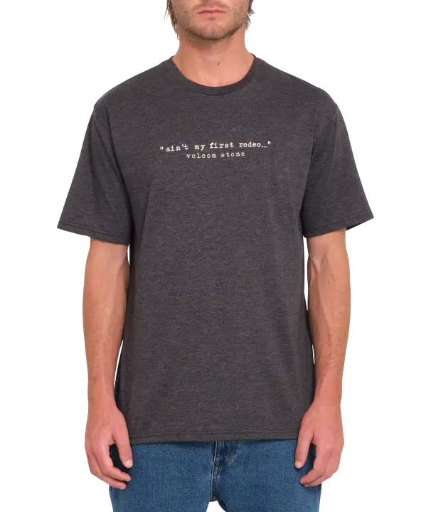 Camiseta de manga corta Volcom Scowboy Hth - Heather Black - 1