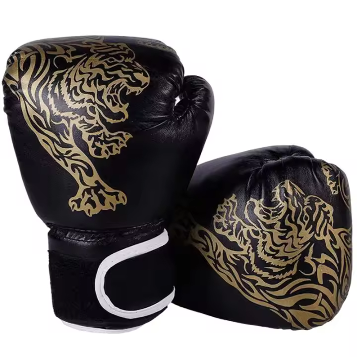 Guantes De Boxeo Para Adultos Y Niños De PU Transpirable Entrenamiento De Kickboxing Y Lucha Deportiva Para El Hogar - 1