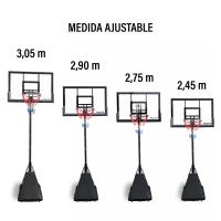 Raycool Canasta de baloncesto para adultos Stars 700  Aro de basket ajustable de 2,30 m a 3,05 m  Base con capacidad de 125 kg - details 0