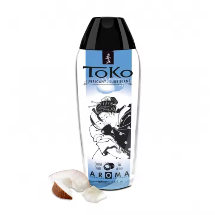 SHUNGA LUBRICANTE TOKO BASE AGUA AROMA SABOR AGUA DE COCO 165ML - 1