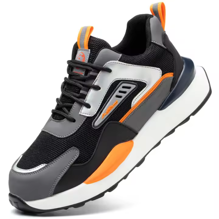 Zapatos De Seguridad Indestructibles Para Hombres Mocasines De Trabajo Botas De Seguridad Ligeras Antipicinchazo Punta De Acero - 1