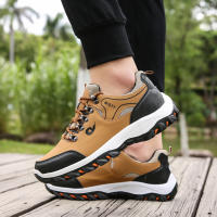 Zapatos Casuales Para Hombre En Cuero Ligeros Y Transpirables Para Otoño E Invierno Zapatillas De Tenis Para Caminar - details 5