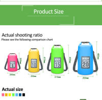 Bolsa Seca Impermeable De PVC Para Deportes Al Aire Libre Buceo Natación Vela Canotaje Remo Senderismo Con Mochila Flotante Y Dos Hombros - details 8